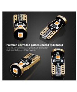 10 Lampada Led T10 W5W Canbus 12V 3 SMD 3030 Pink Rosa + Leva Rimozione Antigraffio