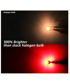 10 Lampada Led T10 W5W Canbus 12V 3 SMD 3030 Rosso + Leva Rimozione Antigraffio