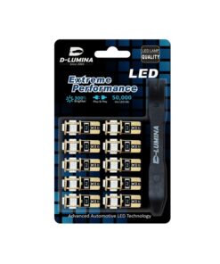 10 Lampada Led T10 W5W Canbus 12V 5 SMD 5050 Blue + Leva Rimozione Antigraffio