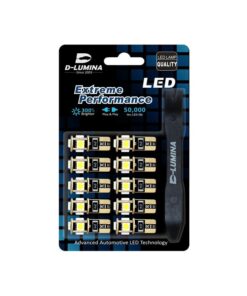 10x Lampade LED T10 W5W Canbus 12V 5 SMD 6000K + Leva Smontaggio Antigraffio