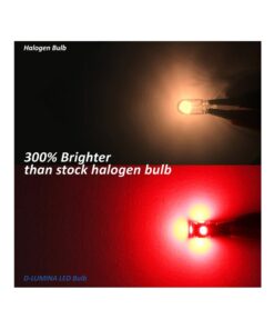 10 Lampada Led T10 W5W Canbus 12V 5 SMD 5050 Rosso + Leva Rimozione Antigraffio