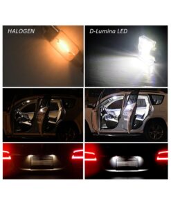 4 Lampade LED T11 Canbus 31mm 12V 2W con 6 SMD 3030 Bianco 6000K No Polarità