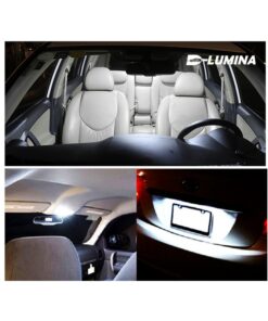 4 Lampade LED T11 Canbus 31mm 12V 2W con 6 SMD 3030 Bianco 6000K No Polarità