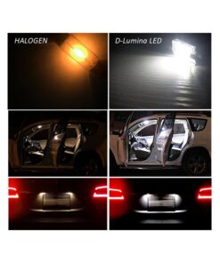 4 Lampade LED T11 Canbus 41mm 12V 2W con 6 SMD 3030 Bianco 6000K No Polarità