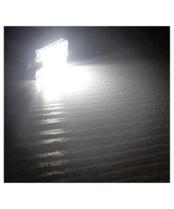 4 Lampade LED T11 Canbus 41mm 12V 2W con 6 SMD 3030 Bianco 6000K No Polarità