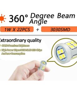 Lampada Led T15 W16W Canbus 12V 24V 12W No Polarita 900 Lumen 360 Gradi