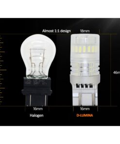 Alternative view of Lampada Led T20 7443 7440 Canbus Bianco 12V No Polarita IP67 Illuminazione 360 Gradi