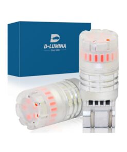 Lampada Led T20 7443 7440 Canbus Rosso 12V No Polarita IP67 Illuminazione 360 Gradi