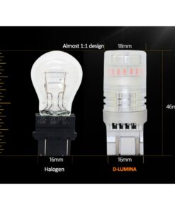 Alternative view of Lampada Led T20 7443 7440 Canbus Rosso 12V No Polarita IP67 Illuminazione 360 Gradi