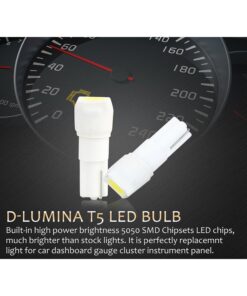 Alternative view of 10 Lampadine LED T5 12V W1.2W Bianche 6000K SMD 5050 per Cruscotto Auto Moto