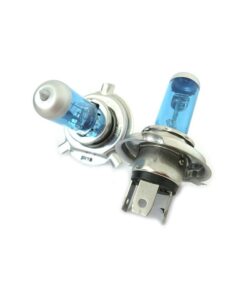 Coppia 2 Lampade H4 P43t 12V 60/55W Effetto Xenon Bianco Fari Anabbaglianti e Abbaglianti