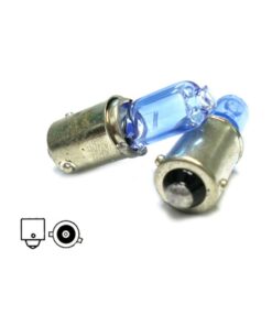 Coppia 2 Lampade H6W 12V 6W BAX9s Bianco Effetto Gas Xenon Per Luci Posizione Auto