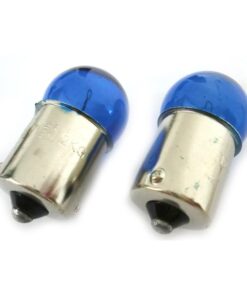 Alternative view of Coppia 2 Lampade Alogena G18 BA15S R10W 12V 10W Luci Posizione Colore Azzurro