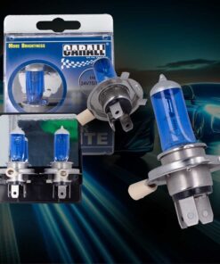 Coppia 2 Lampade H4 24V 75/70W P43t Effetto Xenon Bianco Compatibile Fari Camion