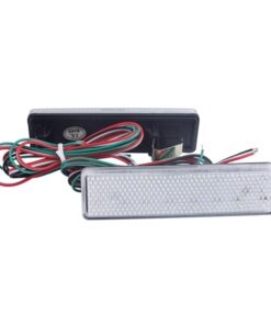 Kit 2 Fanali Posteriori A Led Trasparente Con Luce Bianco Rosso Per Opel Vauxhall Vivaro Movano Renault Master Trafic Nissan Primastar