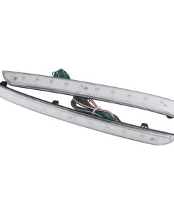 Kit 2 Fanali Posteriori A Led Trasparente Luce Rosso Bianco Per VW T5 Transporter Multivan 2012-2015 Caravelle 2014