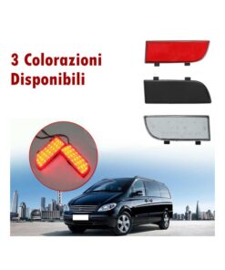 Kit 2 Fanali Posteriori A Led Trasparente Luce Bianco Rosso Per Mercedes Benz Sprinter 2012 Viano 2010-2015