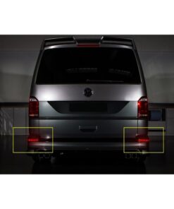 Kit 2 Fanali Posteriori A Led Nero Fume Per VW Multivan T5 Caravelle Transporter T6 OEM 7E0945105D Sostituzione Riflettore Catarifrangente Originale