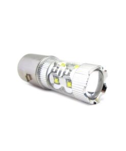 Lampada Led H6 B35 BA20D Biluce 50W 12V 10 Smd Cree 5W Per Moto Scooter Molto Luminoso