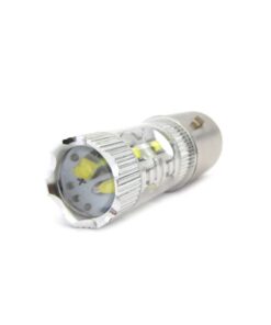 Lampada Led H6 B35 BA20D Biluce 50W 12V 10 Smd Cree 5W Per Moto Scooter Molto Luminoso