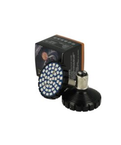 Alternative view of Lampada Led BAY15D 1157 Rosso Per Moto Harley Davidson Canbus No Errore Luce Posizione e Stop No Polarita 48 Smd 2835