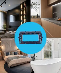 Supporto Telaio 4 Moduli Per Scatola 504 MBL 4M Blu Compatibile Bticino Living BLN0204