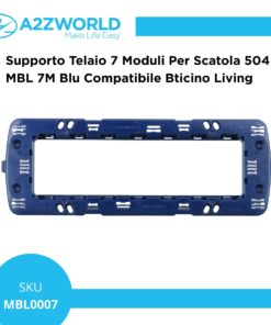 Alternative view of Supporto Telaio 7 Moduli Per Scatola 507 MBL 7M Blu Compatibile Bticino Living BLN0207