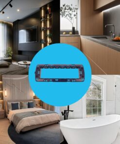 Supporto Telaio 7 Moduli Per Scatola 507 MBL 7M Blu Compatibile Bticino Living BLN0207