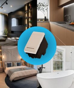 Interruttore Bipolare 2P 16A 220V MBL Bianco 1M Compatibile Bticino Living Light Illuminabile BLB0402