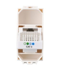 Connettore Telefonica Presa RJ11 MBL Bianco 1M Compatibile Bticino Living Light BLB2354