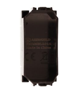 2 Pezzi Copritasti Copriforo Falso Polo MBL Nero 1M Compatibile Bticino Living International BLN0100