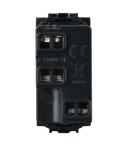 Presa Bipasso Bivalente 2P+T 10/16A 220V MBL Nero 1M Compatibile Bticino Living International BLN2001