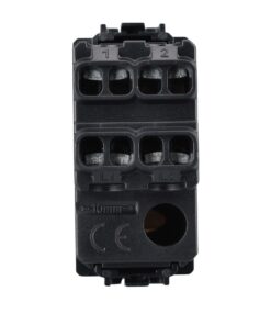 Interruttore Bipolare 2P 16A 220V MBL Nero 1M Compatibile Bticino Living International Illuminabile BLN0402