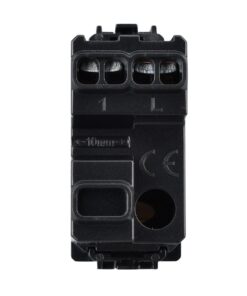 Pulsante NO 1P 16A 220V MBL Nero 1M Compatibile Bticino Living International BLN1001