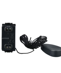 Pulsante Tirante Con Corda 1P 16A 220V MBL Nero 1M Compatibile Bticino Living International BLN1101