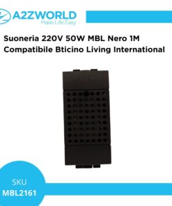 Alternative view of Suoneria 220V 50W MBL Nero 1M Compatibile Bticino Living International BLN1601