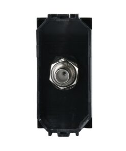 Presa TV SAT A Vite Satellitare Tipo F MBL Nero 1M Compatibile Bticino Living International BLN2252