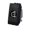 Connettore Presa TV Passante Maschio MBL Nero 1M Compatibile Bticino Living International BLN2253