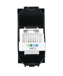 Connettore Telefonica Presa RJ11 MBL Nero 1M Compatibile Bticino Living International BLN2354