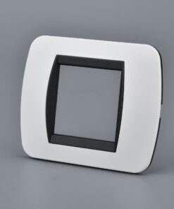 Placca Plastica Ovale MBL 2M Bianco Compatibile Bticino Living