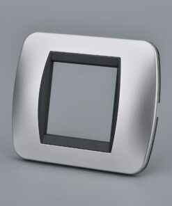 Placca Plastica Ovale MBL 2M Grigio Compatibile Bticino Living