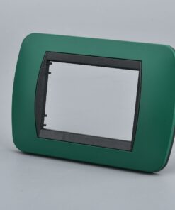 Placca Plastica Ovale MBL 3M Verde Compatibile Bticino Living