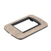 Placca Plastica Ovale MBL 3M Legno Scuro Compatibile Bticino Living BLN88305