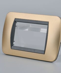 Placca Plastica Ovale MBL 3M Oro Compatibile Bticino Living BLN88311