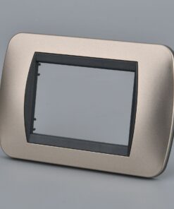 Placca Plastica Ovale MBL 3M Bronzo Compatibile Bticino Living BLN88310