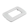 Placca Plastica Ovale MBL 3M Bianco Completo Compatibile Bticino Living BLN88318
