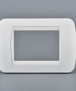 Placca Plastica Ovale MBL 3M Bianco Completo Compatibile Bticino Living BLN88318