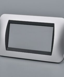 Placca Plastica Ovale MBL 4M Grigio Compatibile Bticino Living BLN88406