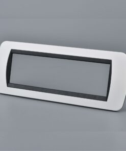 Placca Plastica Ovale MBL 7M Bianco Compatibile Bticino Living BLN88701