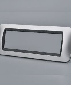 Placca Plastica Ovale MBL 7M Grigio Compatibile Bticino Living BLN88706